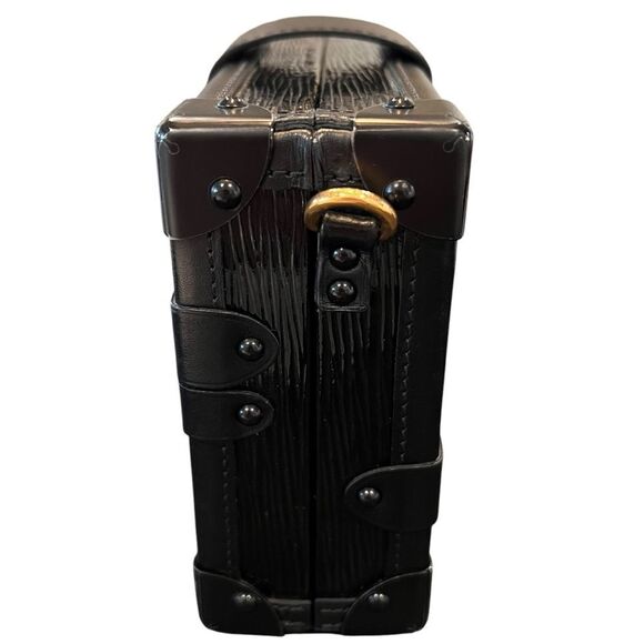 Louis Vuitton Petite Malle Red And Black Epi Clutch Two Way Bag - Picture 9 of 11